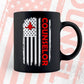 Counselor USA Flag Proud Professions Gift Editable Vector T-shirt Design in Ai Svg Files