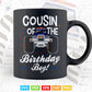 Cousin Of The Birthday Boy Monster Truck In Svg T shirt Design.