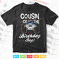 Cousin Of The Birthday Boy Monster Truck In Svg T shirt Design.