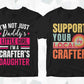 Crafter 25 Editable T-shirt Designs Bundle