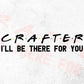Crafter I'll Be There For You Editable Vector T-shirt Designs Png Svg Files