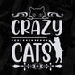 Crazy Cat Lady T shirt Design In Svg Png Cutting Printable Files