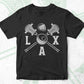 Crossed Lacrosse Editable Vector T-shirt Design in Ai Svg Png Files