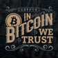 Crypto In Bitcoin We Trust Money Crypto Btc Vintage Editable Vector T-shirt Design in Ai Svg Files