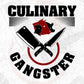 Culinary Gangster Chef Editable T shirt Design In Ai Svg Png Cutting Printable Files