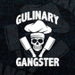 Culinary Gangster Funny Cooking Chef T shirt Design Ai Png Svg Cricut Files