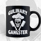 Culinary Gangster Funny Cooking Chef T shirt Design Ai Png Svg Cricut Files
