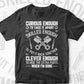Curious Skilled And Clever Funny Car Auto Truck Mechanic Editable Vector T-shirt Design in Ai Png Svg Files