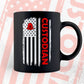 Custodian USA Flag Proud Professions Gift Editable Vector T-shirt Design in Ai Svg Files