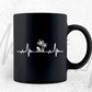 Cute Waves Heart Frequency Summer Beach Vacation T shirt Design Svg File
