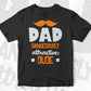 Dad Dangerously Attractive Dude Father's Day Editable Vector T shirt Design In Svg Png Printable Files