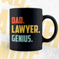 Dad Lawyer Genius Father's Day Editable Vector T-shirt Designs Png Svg Files