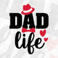 Dad Life Father's Day T shirt Design In Svg Png Cutting Printable Files