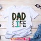 Dad Life Western Cowhide Gemstone Turquoise Fathers Day T shirt Tumbler Design Png Sublimation Files