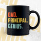 Dad Principal Genius Father's Day Editable Vector T-shirt Designs Png Svg Files