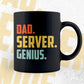Dad Server Genius Father's Day Editable Vector T-shirt Designs Png Svg Files