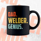 Dad Welder Genius Father's Day Editable Vector T-shirt Designs Png Svg Files