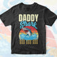 Daddy Shark Father's Day Vintage Editable Vector T-shirt Design in Ai Svg Png Files