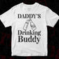 Daddy's Drinking Buddy Father's Day T-shirt Design in Ai Svg Printable Files