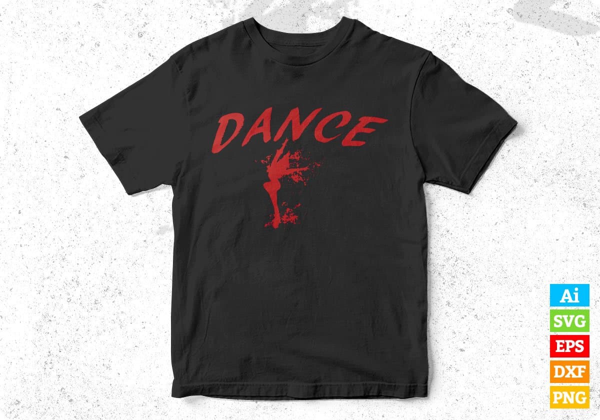 Dance Beauty Women T shirt Design In Svg Cutting Printable Files