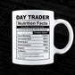Day Trader Nutrition Facts Editable Vector T-shirt Design in Ai Svg Files