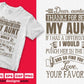 Dear Auntie Thanks For Being My Aunt Auntie Editable T shirt Design Svg Cutting Printable Files