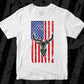 Deer And Hunt USA flag 4th of July Vector T shirt Design in Ai Png Svg Files