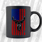 Deer And Hunt USA flag 4th of July Vector T shirt Design in Ai Png Svg Files