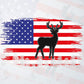 Deer and USA Flag Patriotic Distressed Vector T shirt Design in Ai Png Svg Files