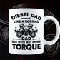 Diesel Mechanic Dad Automobile Fathers Day Editable Vector T-shirt Design in Ai Svg Png Files