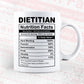 Dietitian Nutrition Facts Editable Vector T-shirt Design in Ai Svg Files