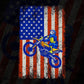 Dirt Bike American Flag 4th Of July Editable Vector T shirt Design In Svg Png Printable Files