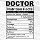 Doctor Nutrition Facts Editable Vector T shirt Design In Svg Png Printable Files