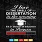 Doctor of Education Dissertation Doctorate Graduation Svg T shirt Design.