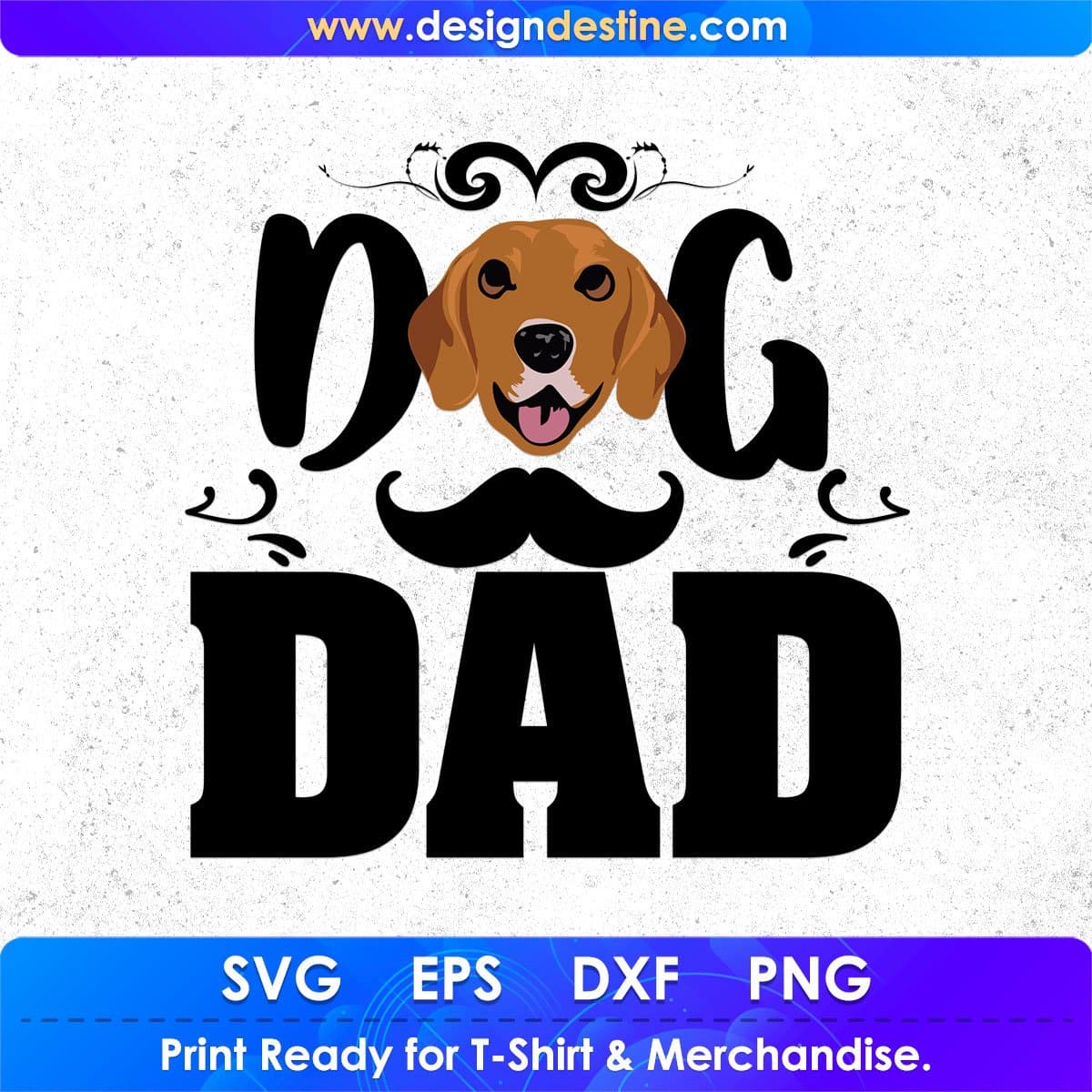 Dog Dad Animal T shirt Design In Svg Png Cutting Printable Files