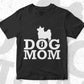 Dog Mom Animals Vector T-shirt Design in Ai Svg Png Files