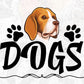 Dogs Animal T shirt Design In Svg Png Cutting Printable Files