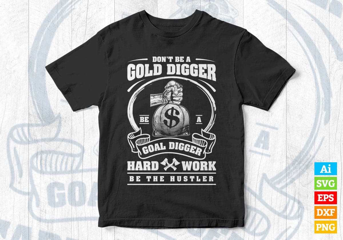 Be A Goal Digger (Double Sided Print)- Oversized T-Shirts by ANTHERR S / Mustard Yellow