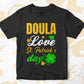Doula Love St. Patrick's Day Editable Vector T-shirt Designs Png Svg Files
