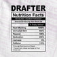 Drafter Nutrition Facts Editable Vector T-shirt Design in Ai Svg Files