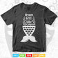 Dream Big Little Mermaid Typography Svg T shirt Design.