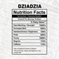 Dziadzia Nutrition Facts Father's Day Editable Vector T-shirt Design in Ai Svg Files