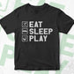 Eat Sleep Play Lacrosse Editable Vector T-shirt Design in Ai Svg Png Files