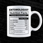 Entomologist Nutrition Facts Editable Vector T-shirt Design in Ai Svg Files