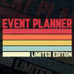 Event Planner Limited Edition Editable Vector T-shirt Designs Png Svg Files