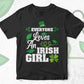 Everyone Loves An Irish Girl St Patrick's Day T shirt Design In Svg Png Cutting Printable Files