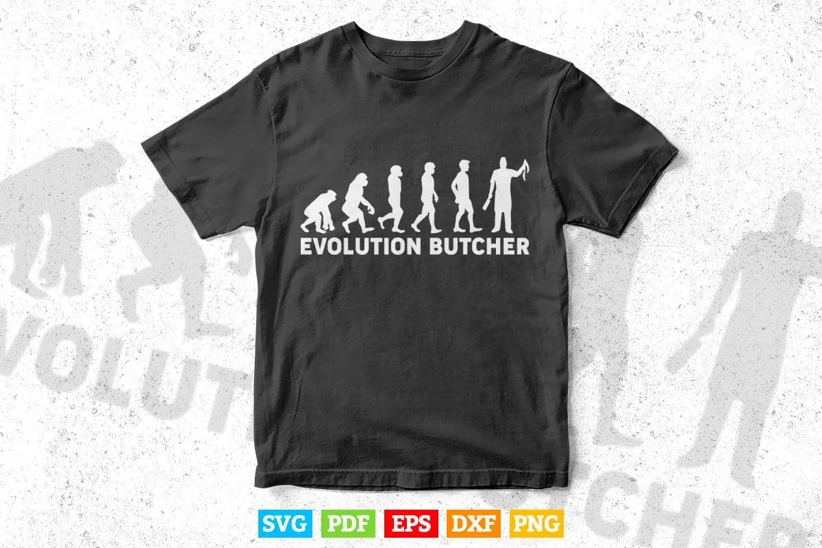 Evolution Butcher Svg Cutting Digital Files.