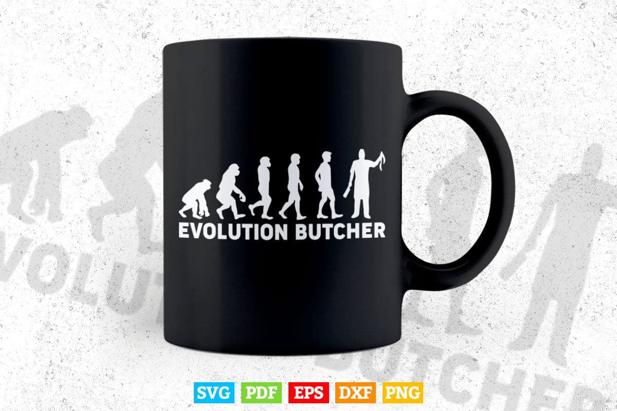 Evolution Butcher Svg Cutting Digital Files.