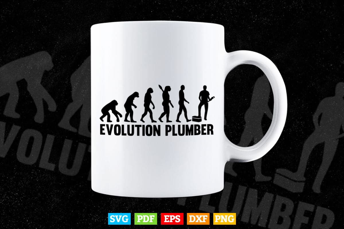 Evolution Plumber Plumbing Svg Png Cut Files.