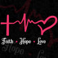Faith Hope Love Christian Editable Vector T-shirt Design in Ai Svg Png Files